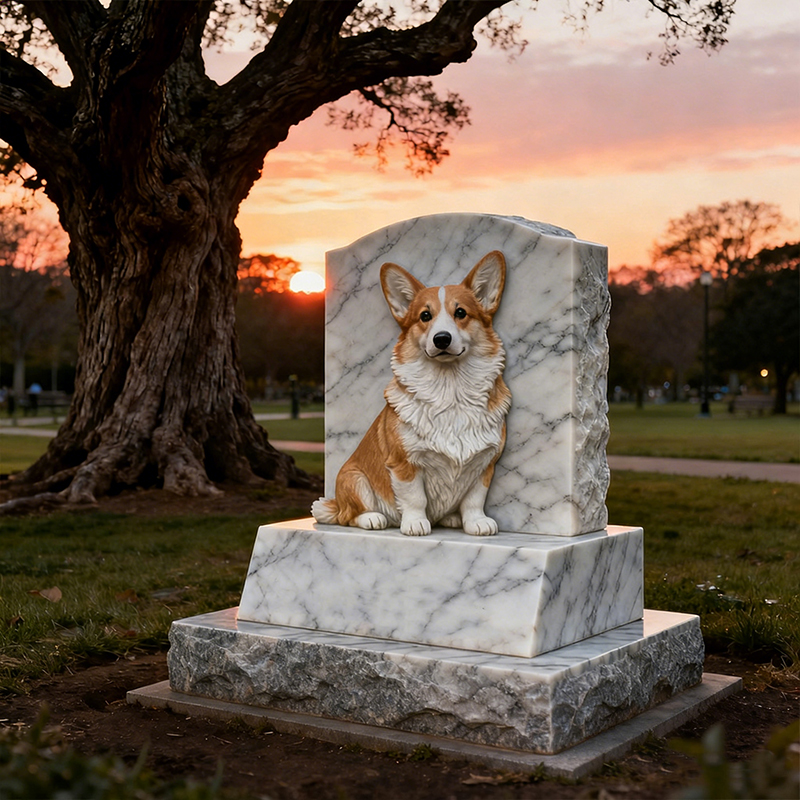 Monumento commemorativo in marmo personalizzato